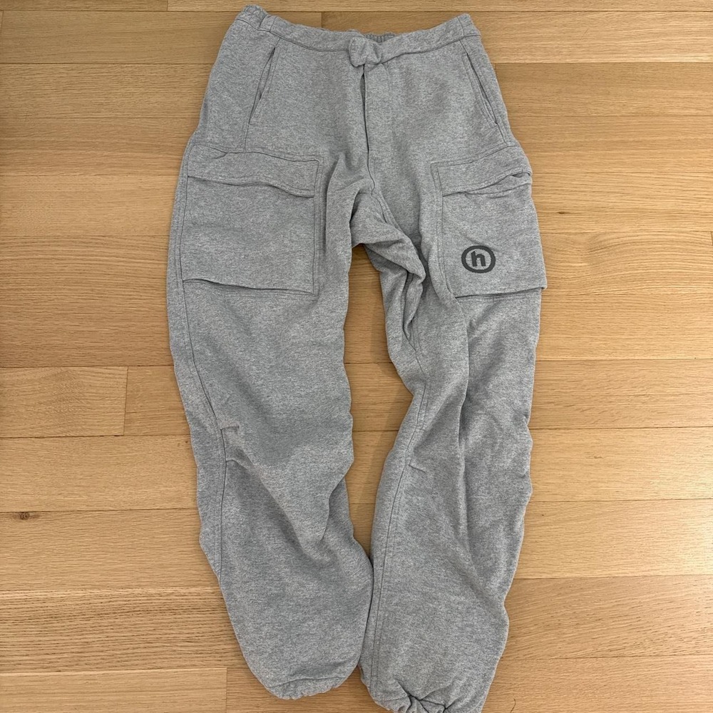 Hidden Gray Heather Cargo Sweatpants